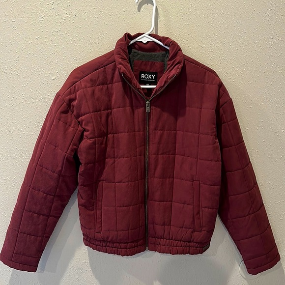Roxy puffy jacket, Burgundy (color) S (size) - Picture 1 of 2